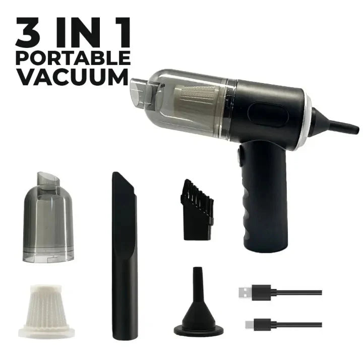 Mini Wireless Car Vacuum Cleaner (Wet & Dry Dual Use)