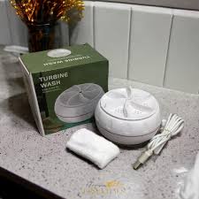 Mini Portable Ultrasonic Turbine Washing Machine – USB Automatic Washer for Clothes & Dishes