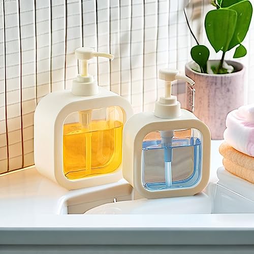 Megory Refillable Soap Dispenser Set (300ML + 500ML)