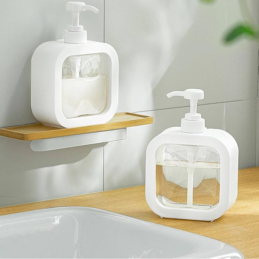 Megory Refillable Soap Dispenser Set (300ML + 500ML)
