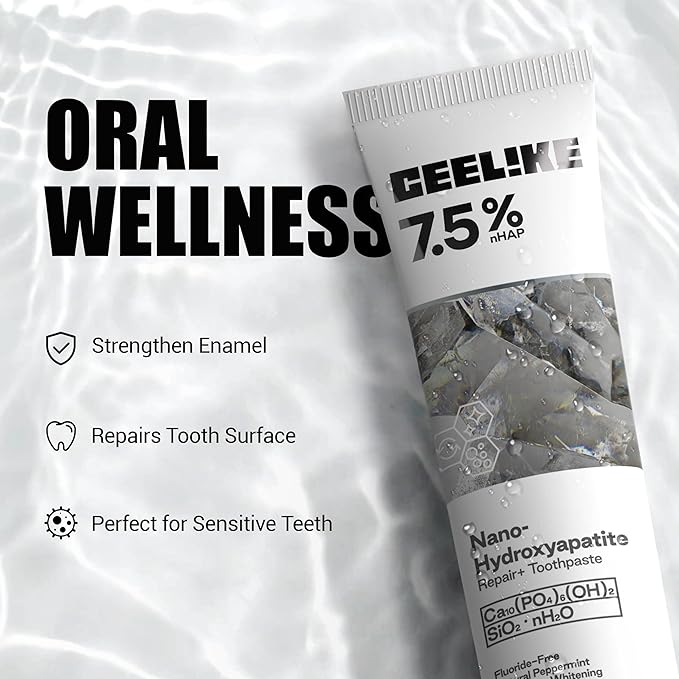 7.5% Hydroxyapatite Toothpaste – Strengthens Enamel, Protects Gums & Freshens Breath – Fluoride-Free, Ideal for Sensitive Teeth, 120g (2)