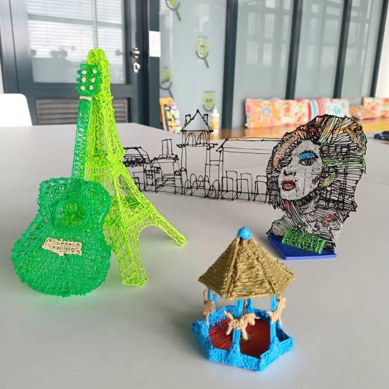 3D Pen LED Display 2nd Generation 3D Printing Pen with 9M ABS Filament Arts DIY pens for Kids Drawing Tools