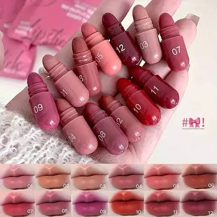 Mini Lipstick Set ,18 Colors Capsules Matte Lipstick, Waterproof Long Lasting  (18 PCS)