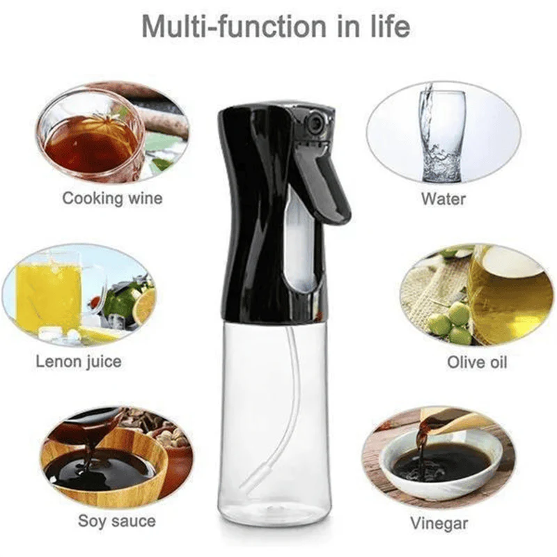 200ml High-Pressure Oil & Sauce Sprayer – Refillable Cooking Mister for BBQ & Kitchen